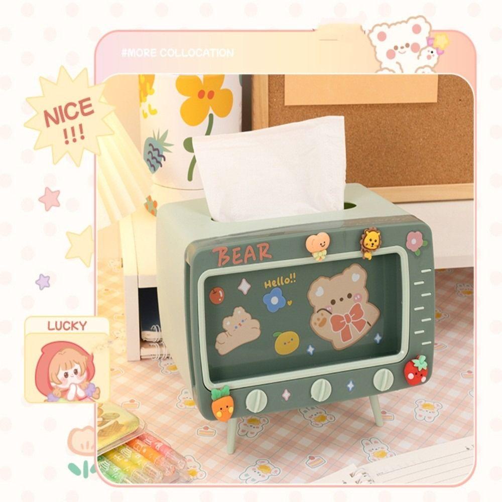 Hộp Đựng Khăn Giấy Bằng Nhựa Chống Bụi Cho TV LAKAMIER Giá Đỡ