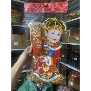 Sỉ 1 đôi decal dán cửa trang trí tết