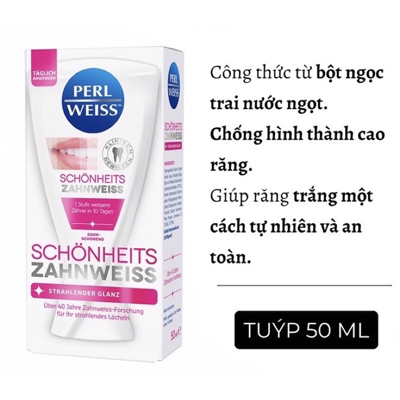 Kem đánh răng siêu trắng Perl Weiss