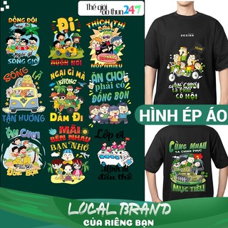 Hình ép nhiệt Đồng Đội_5 ủi bằng bàn là bàn ủi
