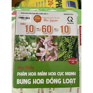 Phân bón npk 10-60-10 thương hiệu quả cầu lửa giúp phân hóa mầm hoa, ra hoa đồng loạt 1kg