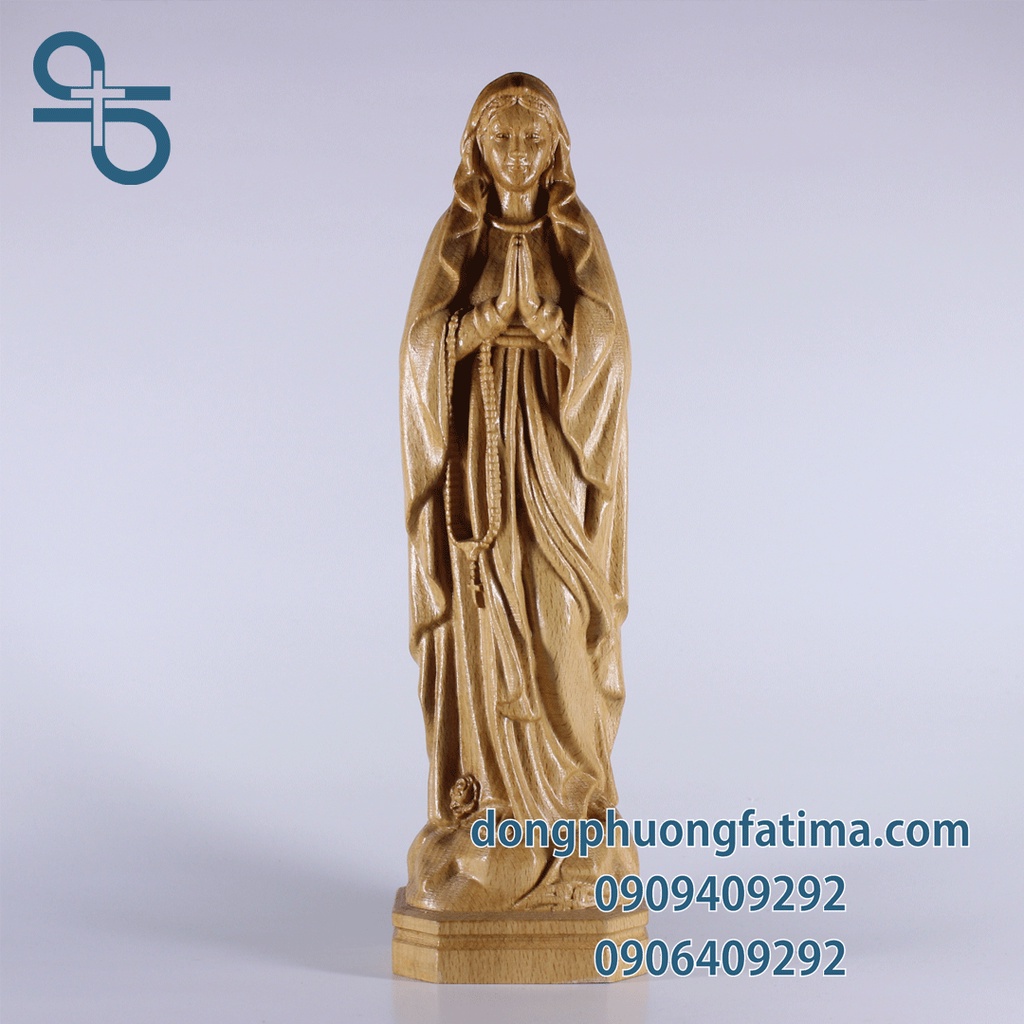 TƯỢNG ĐỨC MẸ MÂN CÔI BẰNG GỖ (30cm)