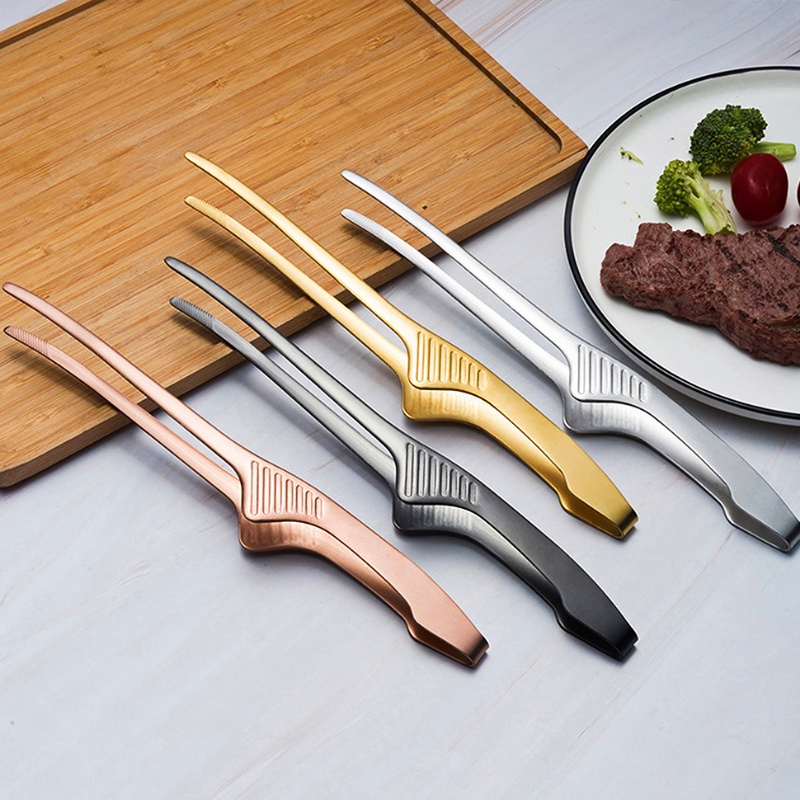 Kẹp Gắp Thức Ăn Bằng Thép Không Gỉ Chống Trượt Tiện Dụng Cho Nhà Bếp