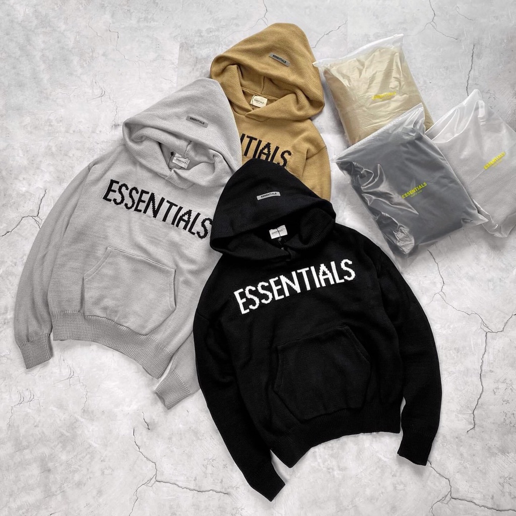 Áo Hoodie Essentials Chất Len Cao Cấp Form Unisex Fullbox
