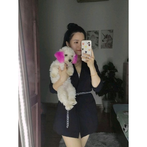 Thắt lưng thời trang kim loại phối quần và váy, dây nịt kim loại vintage, retro