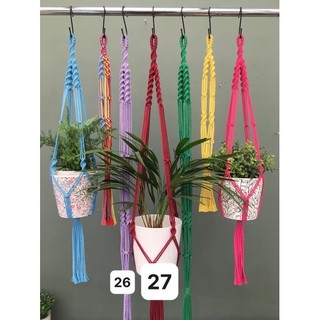 Dây treo cây macrame trang trí sân vườn, Decor phòng, hiên nhà