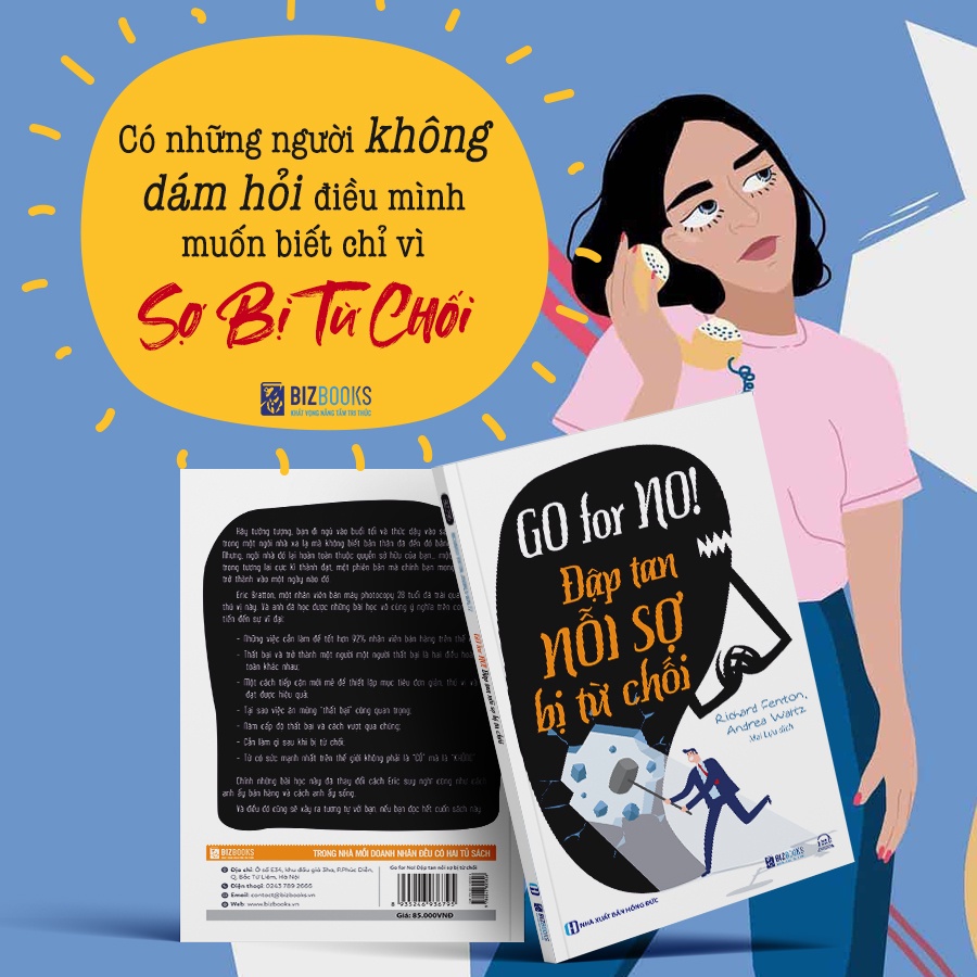 Sách Bizbooks - Go For No - ĐậP Tan NỗI Sợ Bị Từ Chối - Sách Hướng Nghiệp Và Phát Triển Bản Thân