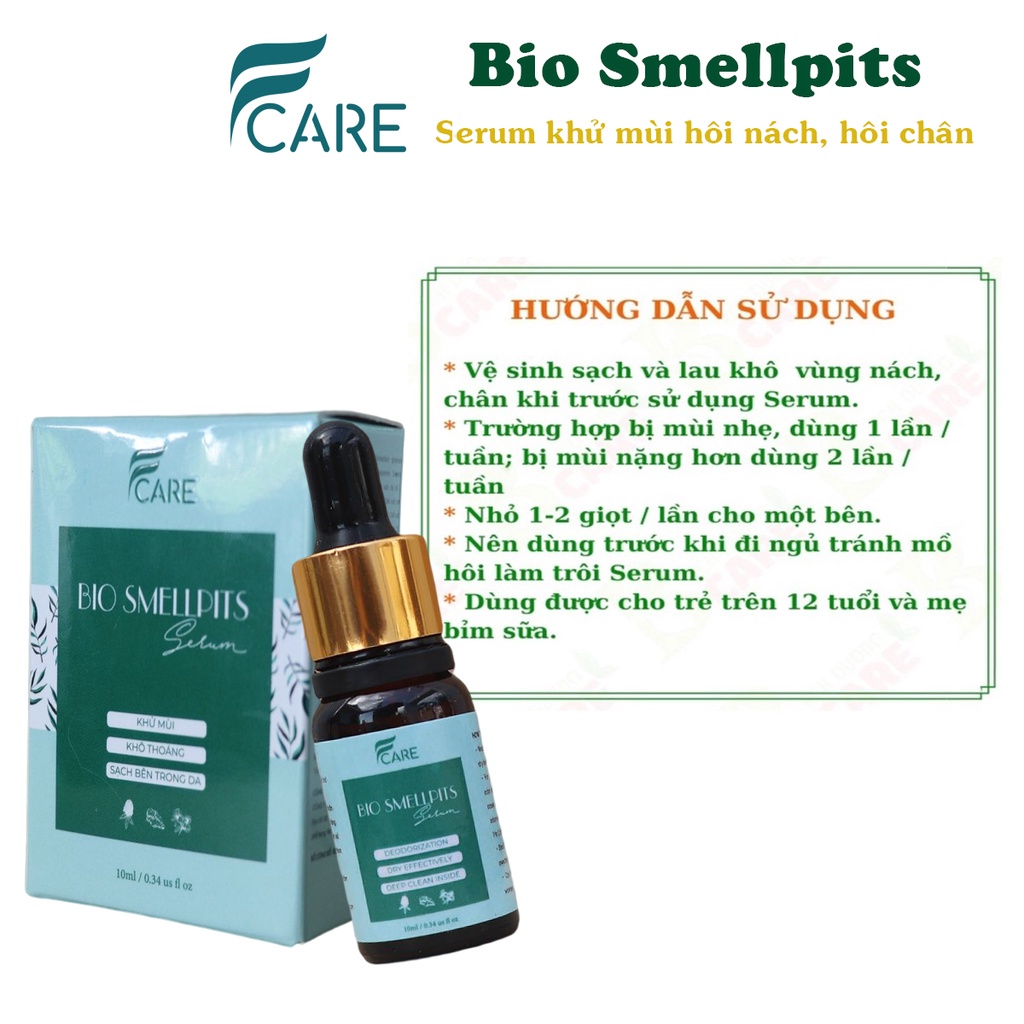 Serum khử mùi hôi nách dược liệu Fcare thành phần tự nhiên, chai 10ml