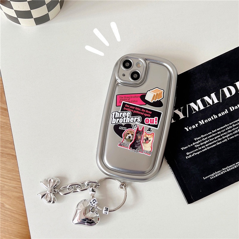 Ốp Điện Thoại tpu Dẻo Họa Tiết Hoạt Hình Chú Chó & Bánh Mì Dễ Thương Cho IPhone 14 13 12 11 Pro Max 14pro