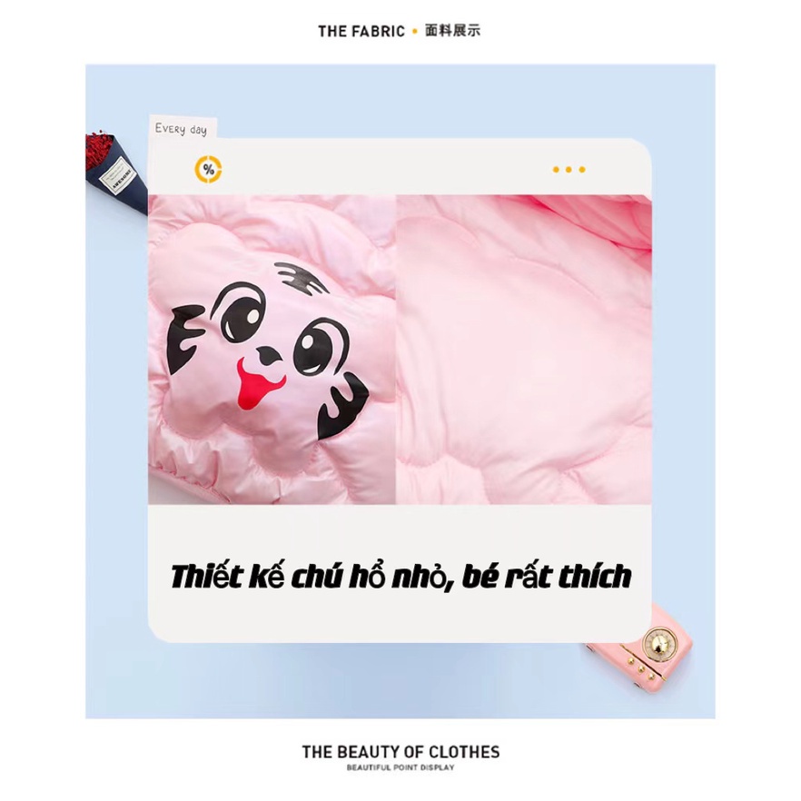 [Kacily]Áo phao hình thú cute trẻ em 1-8 tuổi