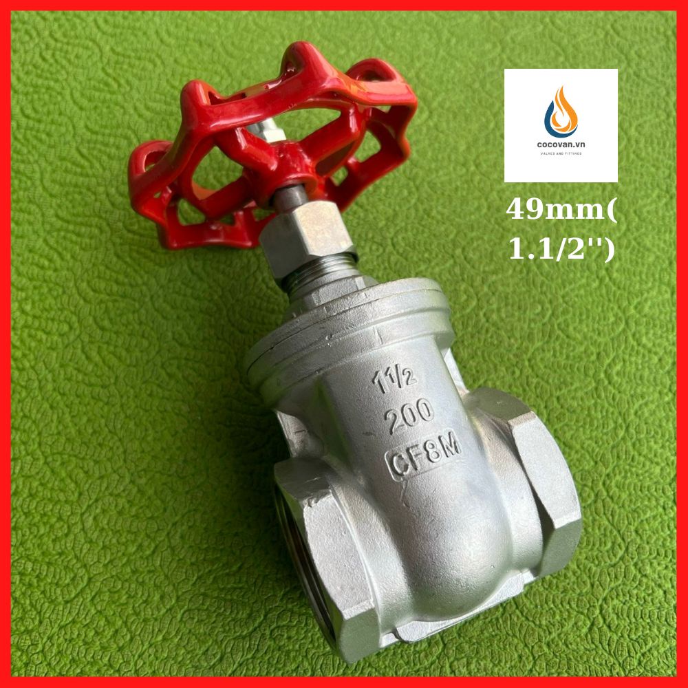 Van cửa ren Inox 304 21mm đến 60mm