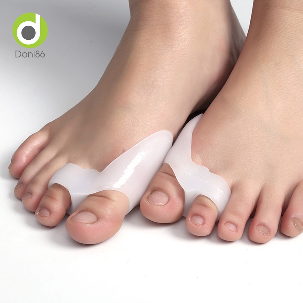 Bộ 2 miếng silicone bảo vệ định hình ngón chân cái, tách ngón chân chất liệu Silicone - Doni - DOPK281