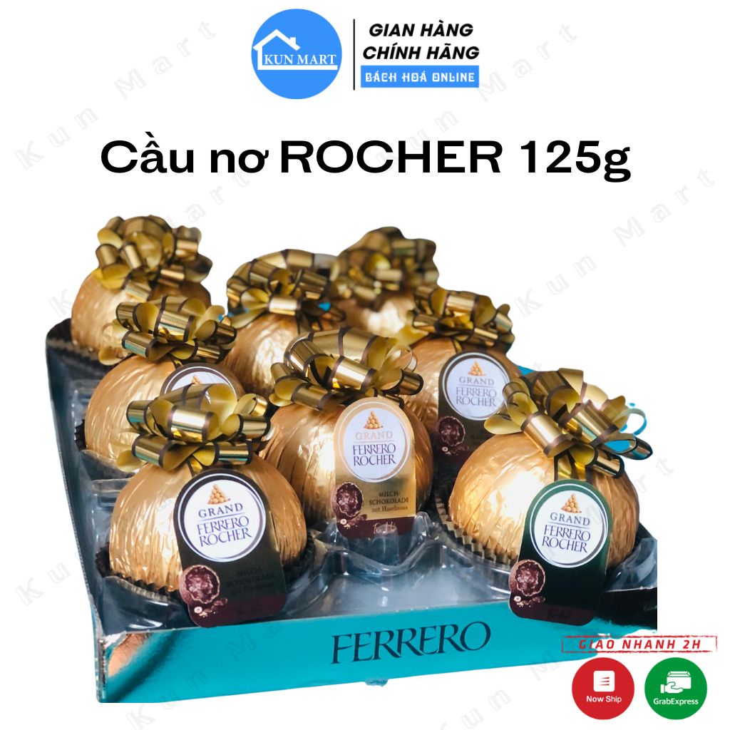Kẹo socola 💖 Kẹo Ferrero Rocher Đức quả cầu nơ thơm ngon 125g
