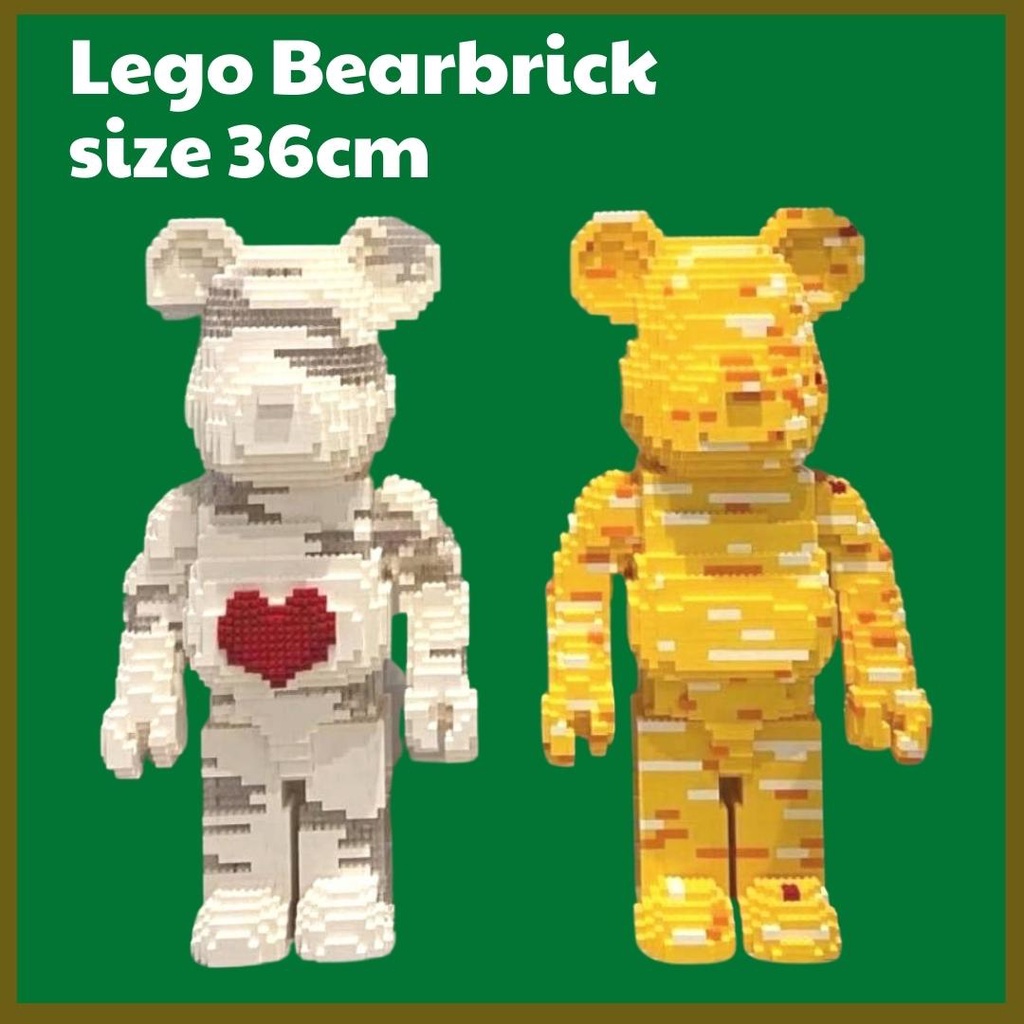 lego bearbrick 3D mô hình lắp ráp, bộ lắp ghép đồ decor trang trí, quà tặng mô hình bearbrick