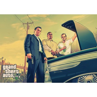 Poster game GTA phong cách retro