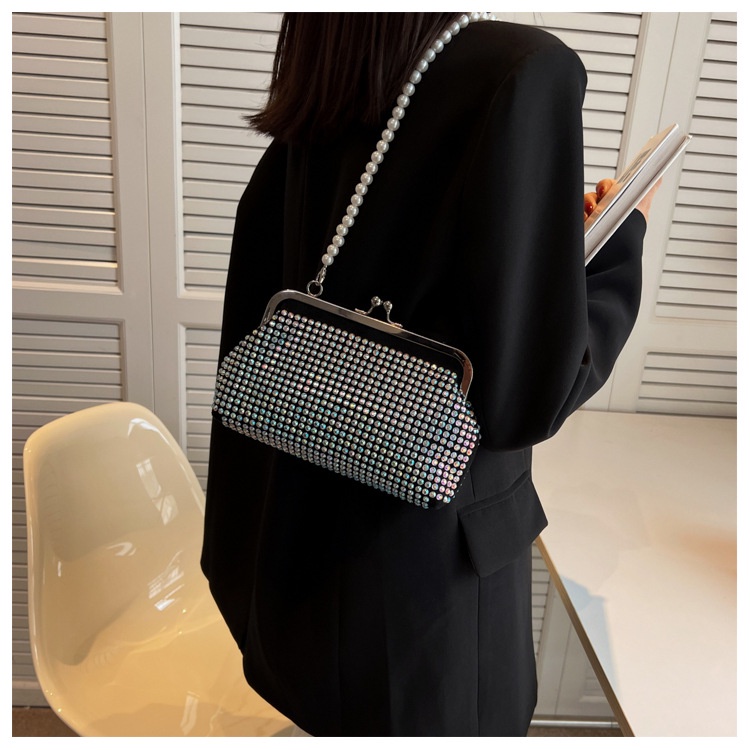 SHIHUI Túi Đeo Vai Đính Đá Lấp Lánh Phong Cách Âu Mỹ Thời Trang Mùa Hè 2022