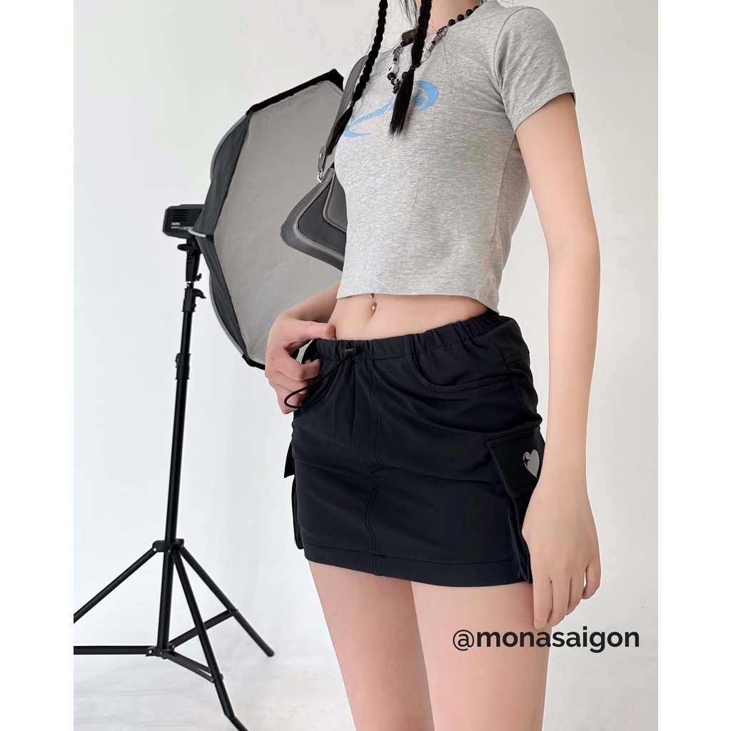 Chân váy túi hộp MONÁ - BOX ĐEN | BigBuy360 - bigbuy360.vn