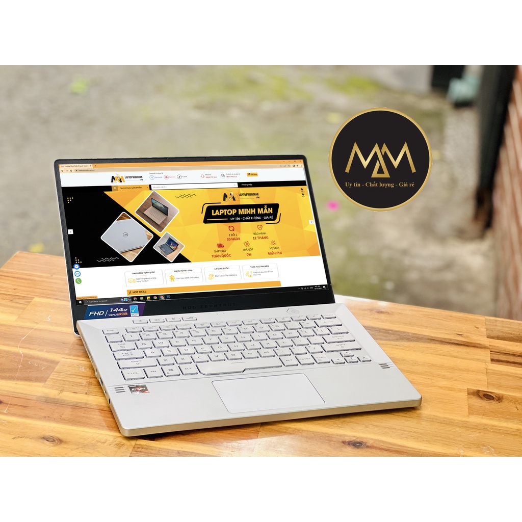 LAPTOP ASUS ROG ZEPHYRUS G14 GA401QM RYZEN 9 5900HS RAM 16GB SSD 1TB VGA RTX 3060 GAMING SIÊU MỎNG NHẸ 144HZ
