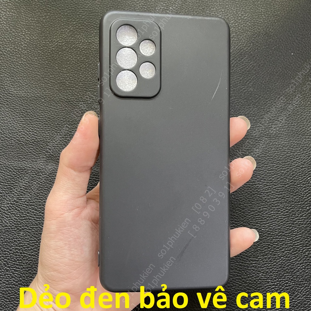 Ốp lưng Samsung Galaxy A52 (4G/5G) dẻo đen, dẻo trong bảo vệ từng lỗ cam, dẻo đen auto focus siêu bền