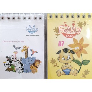 Note book lò xo hoạt hình mini