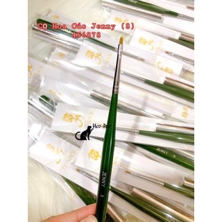 Cọ vẽ hoa cúc cán gỗ xanh JENNY vẽ móng tay chân