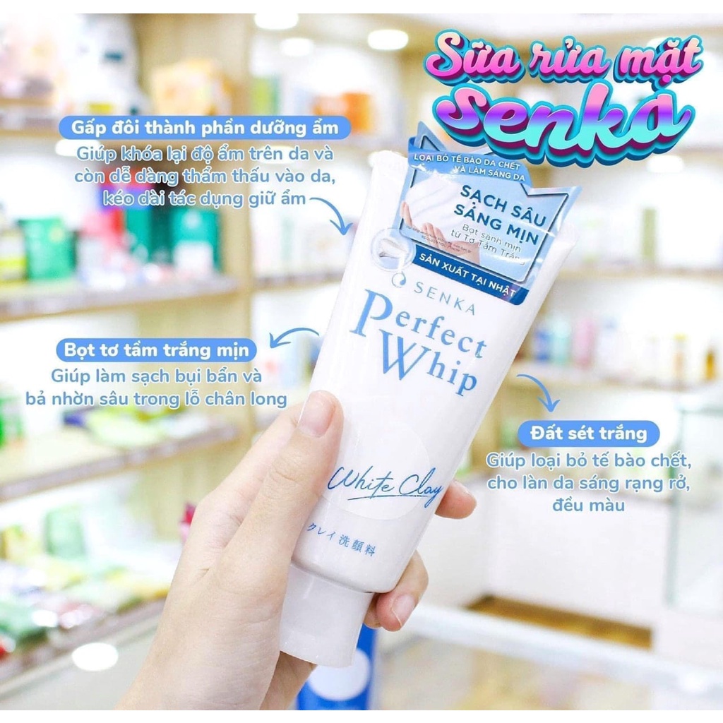 Sữa rửa mặt Nhật 120g 4 màu siêu hot