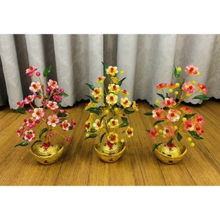 Cây mai đào tài lộc nhỏ chưng Tết phk shop