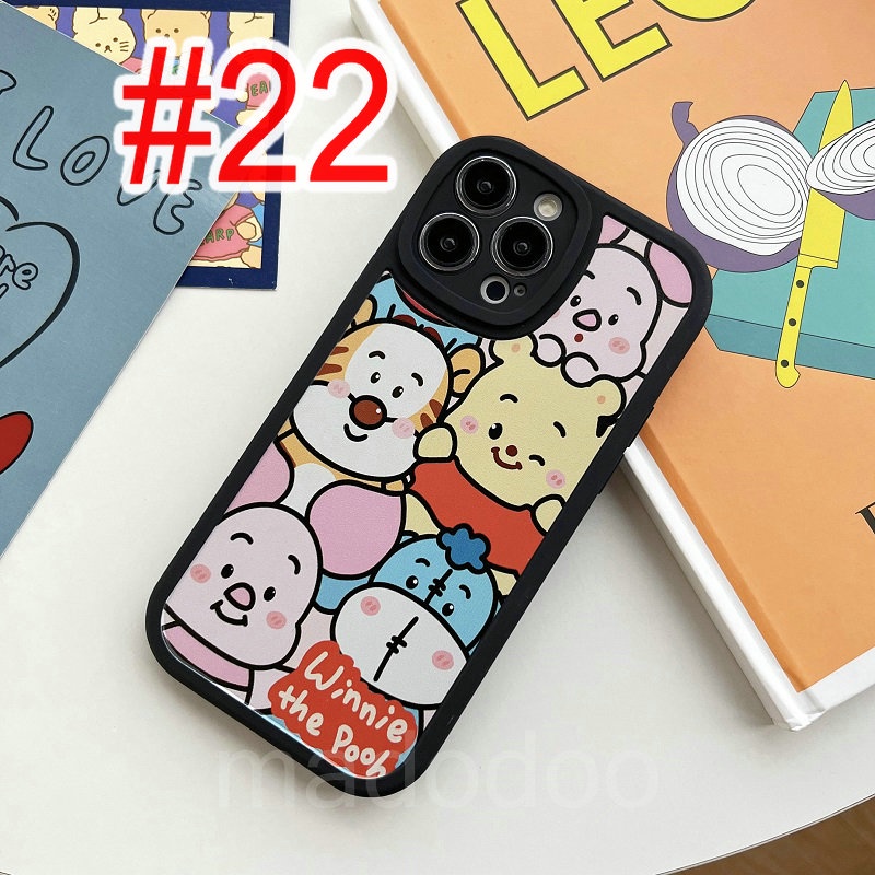Toy Story Soft Casing For iPhone 14 13 12 Mini 11 Pro Xs max 6 6S 7 8 Plus X XR 11promax 12promax 13promax 6+ 7+ 8+ Cute Bear Losto Cartoon Buzzer Lightyear Silicone anti fall Black Full Lens protection Soft Phone Case Back Cover XPN 21