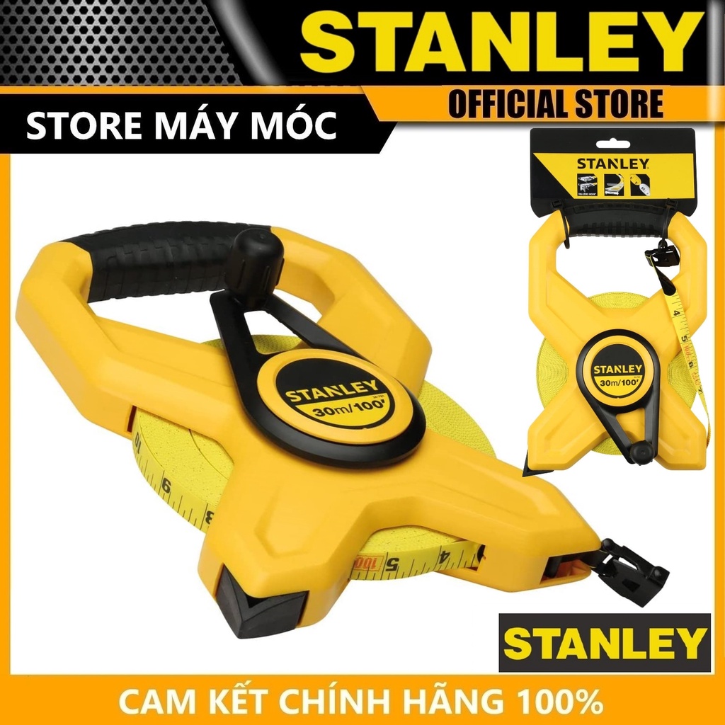 THƯỚC DÂY SỢI THỦY TINH STANLEY (TỪ 30M-100M) - HÀNG CHÍNH HÃNG