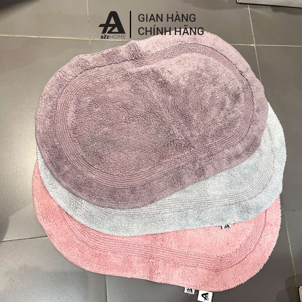 Thảm Hồng Kong Mềm Mại 100% Cotton Cao Cấp 50 x 80cm, Mặt Sau Chống Trơn Trượt - DP0032 - DP0033 - D