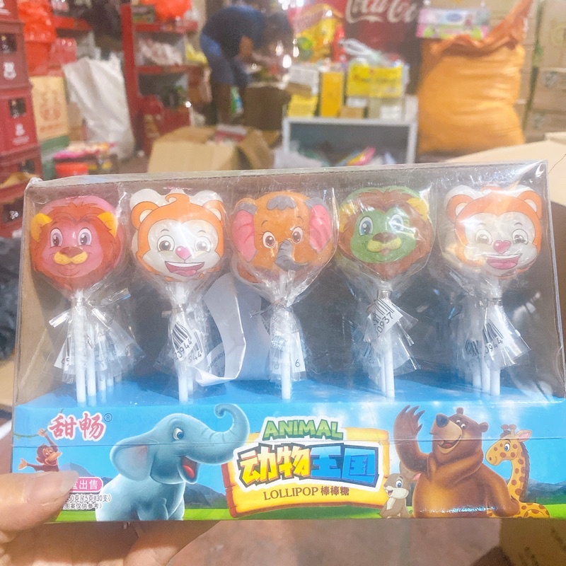 Vỉ 30 que kẹo mút nhiều hình giao ngẫu nhiên