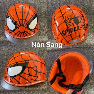 Nón, mũ bảo hiểm người nhện cho bé size 8-12t
