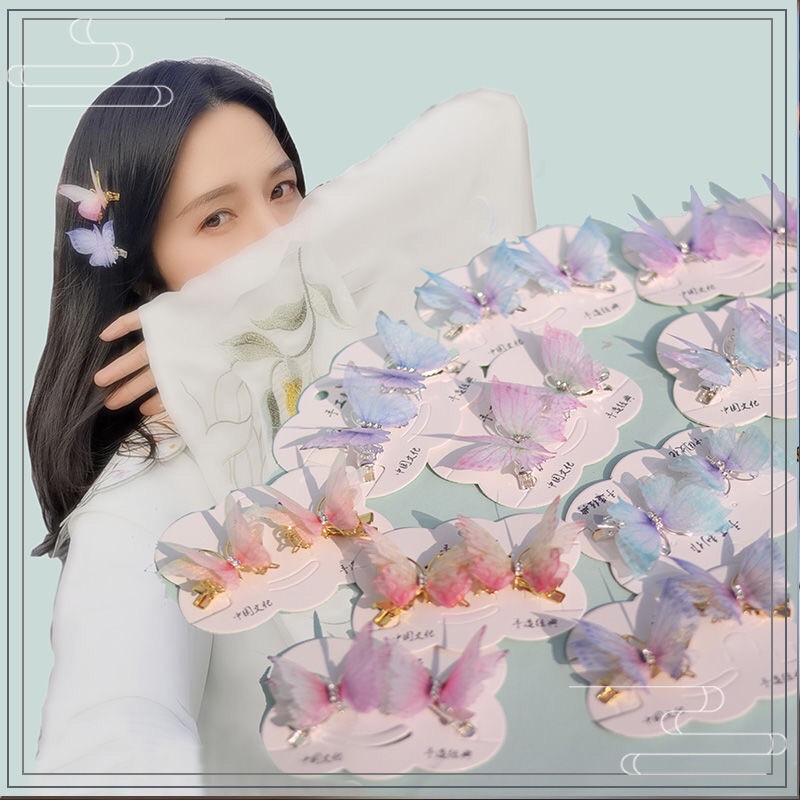 Kẹp Tóc Tiểu Thư Nhiều Màu sắc 3D Siêu Dễ Thương