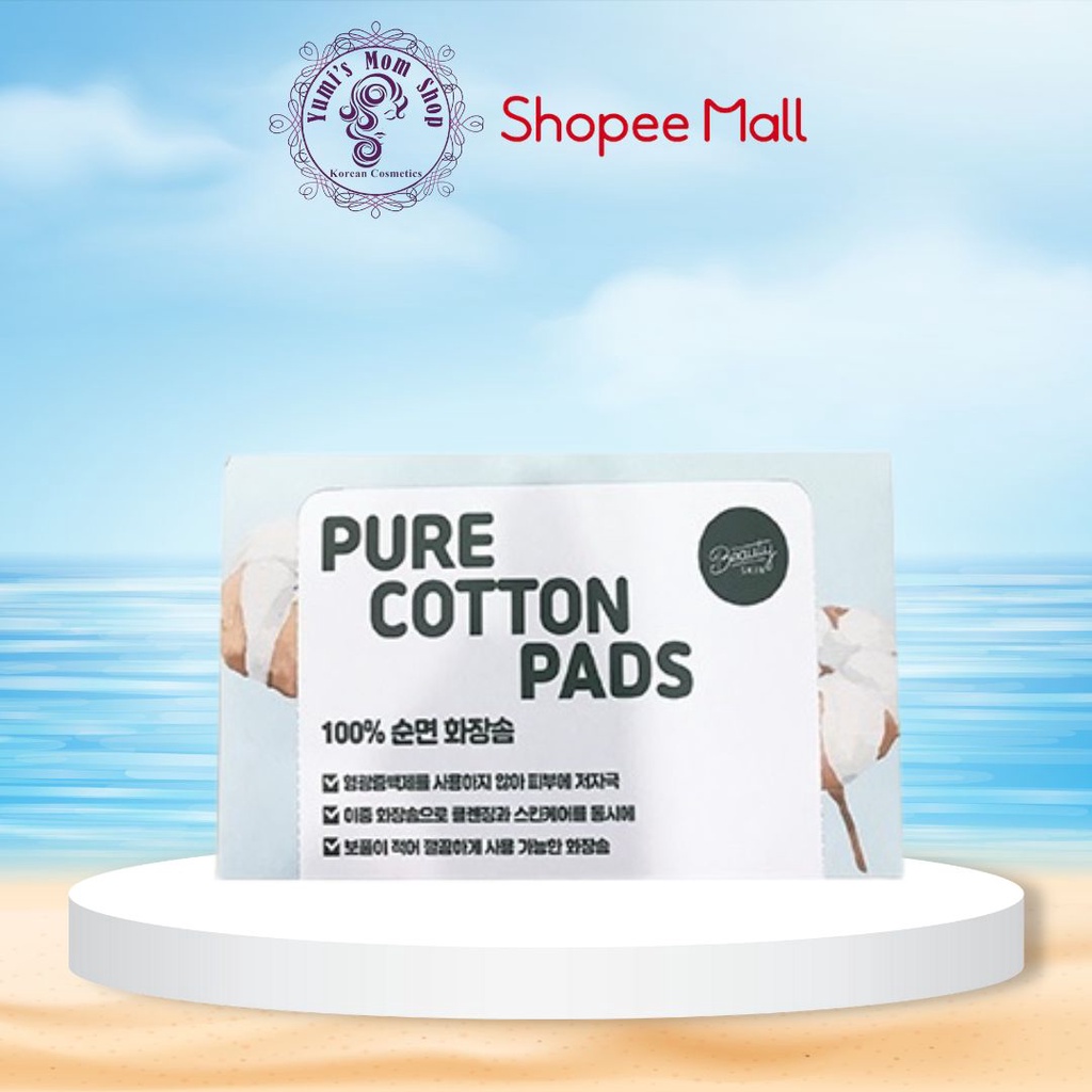 Bông tẩy trang Beauty Skin Pure Cotton pads 100 miếng