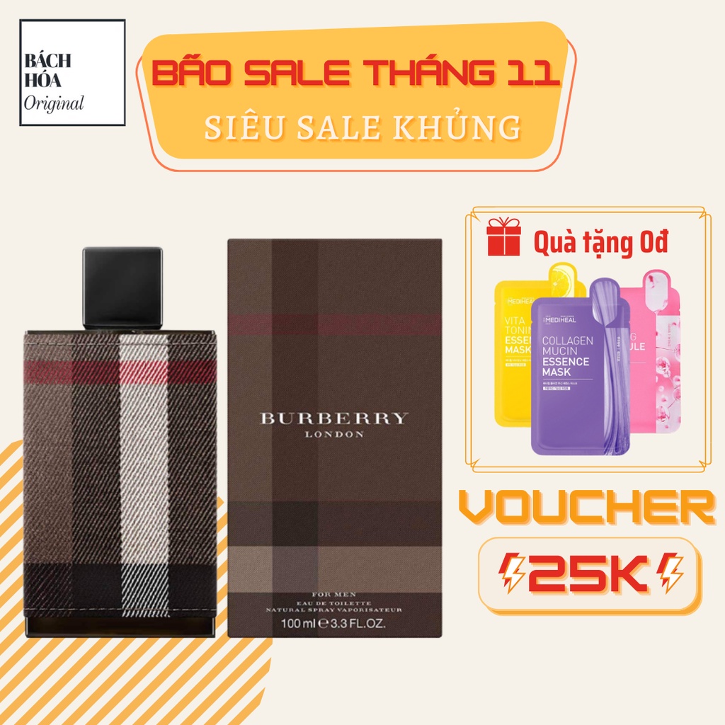 Nước hoa nam Burberry LONDON For MEN EDT 100ml - FULL SEAL