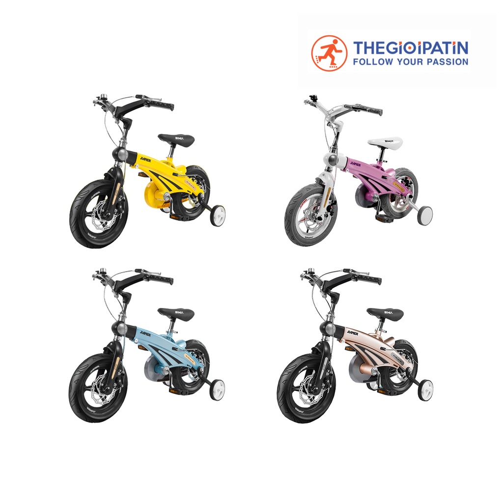 Xe Đạp trẻ em cao cấp Jianner S9 thân đúc nguyên khối bánh cao su đúc