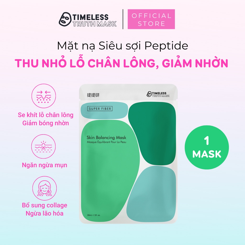 Mặt nạ Lụa Peptide se khít lỗ chân lông Timeless Truth Mask (1 tấm x 30ml)