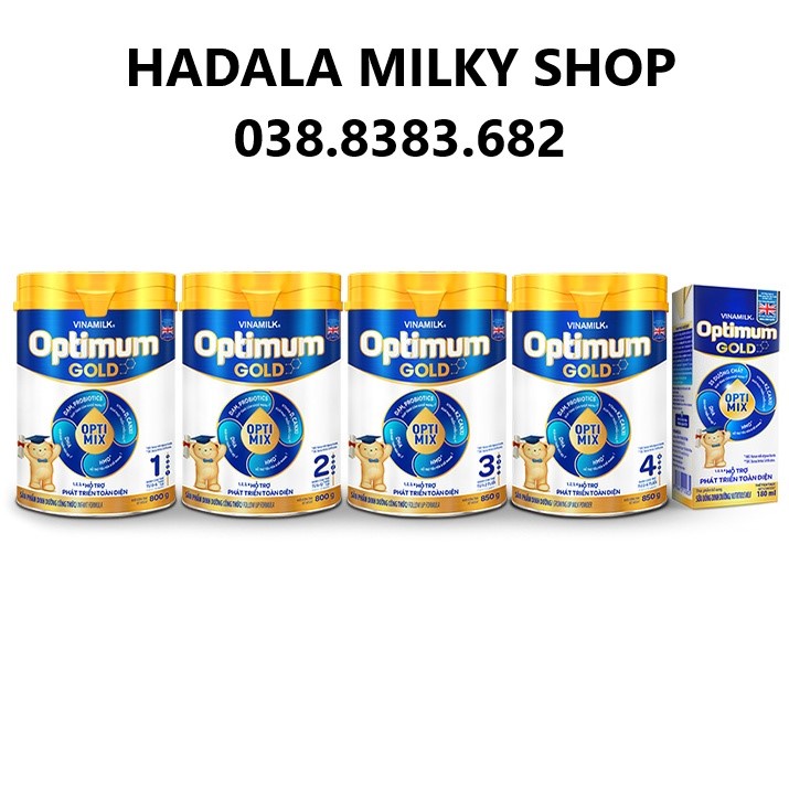 Sữa Vinamilk Optimum Gold Optimix 1 2 3 - 850g.