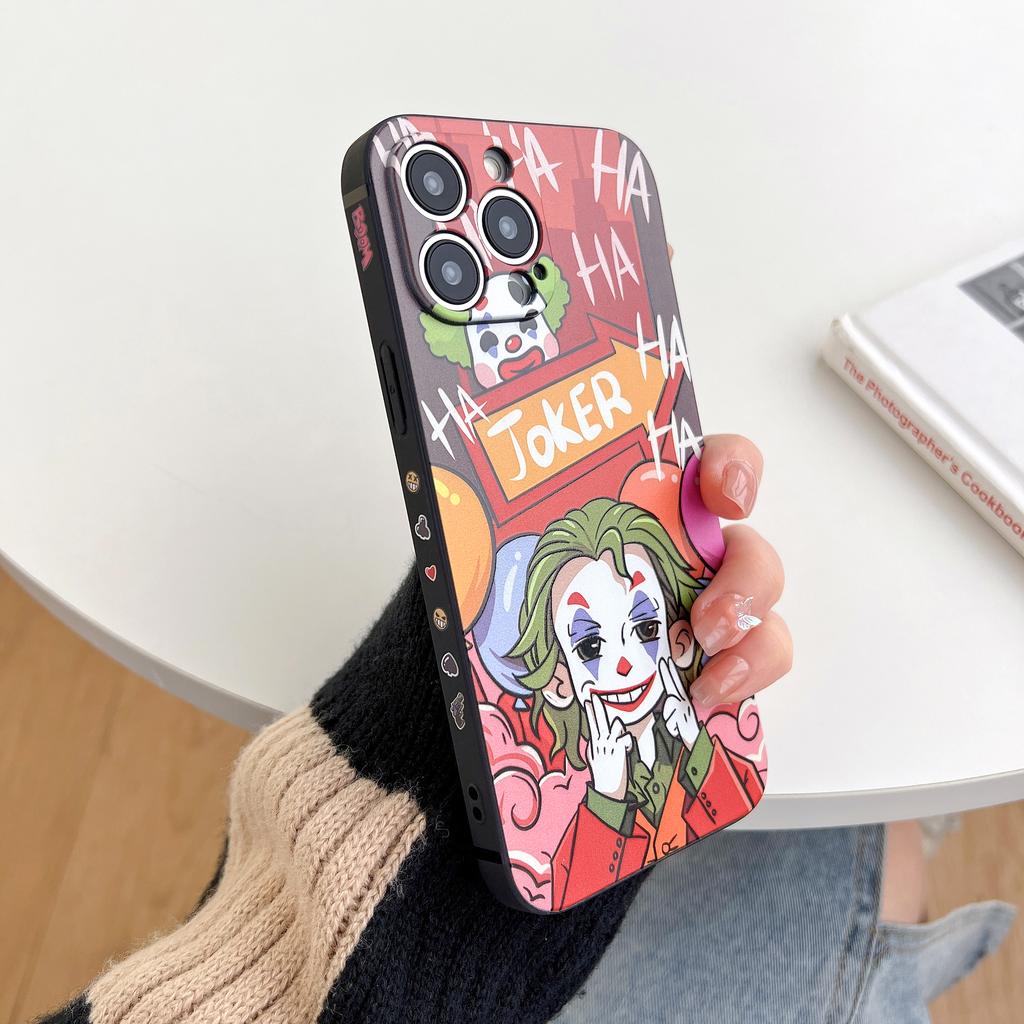 Ốp Điện Thoại In Hình Chú Hề Vui Nhộn Cho iPhone 14promax 14 13 12 11 7plus X XS XR XSMAX 8 7