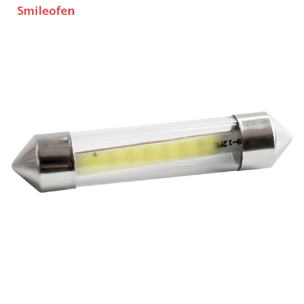 1 Bóng Đèn LED 31MM 36MM 39MM 41MM DC 12V Ánh Sáng Trắng Ấm Dành Cho Ô Tô