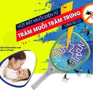 [Chính Hãng] Vợt bắt muỗi điện tử Rạng Đông mã VBM RD.01, RD.02, RD.03