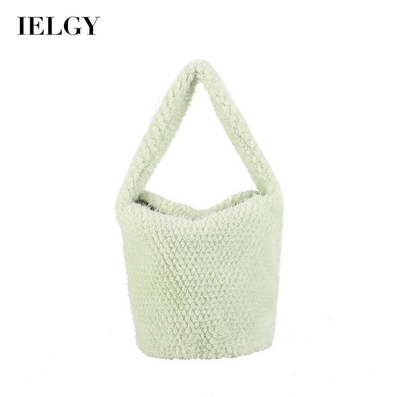 Ielgy niche Túi Xách bucket Phủ Bông Thiết Kế Di Động Cho Nữ
