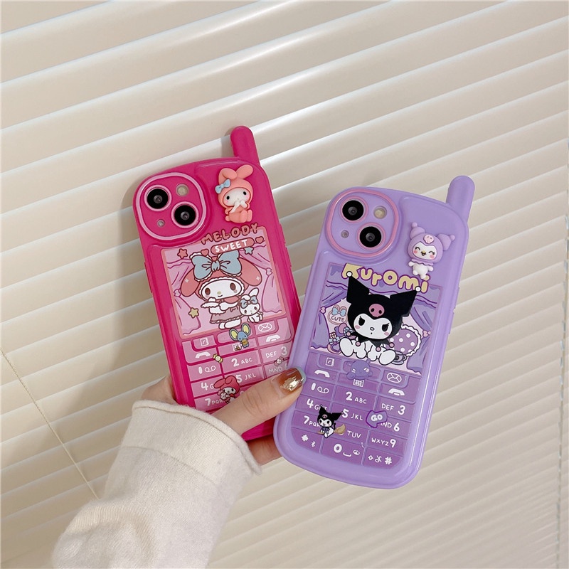 NOKIA Ốp Điện Thoại Chống Sốc In Hình Sanrio Kuromi My Melody 3D Dễ Thương Cho iPhone 14 13 12 11 Pro Max XR X XSMAX