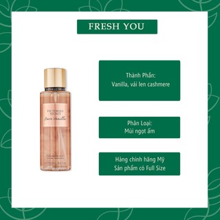 Bare Vanilla - Xịt thơm toàn thân body mist Victoria's Serect _ BST Signature / Pink - fresh you