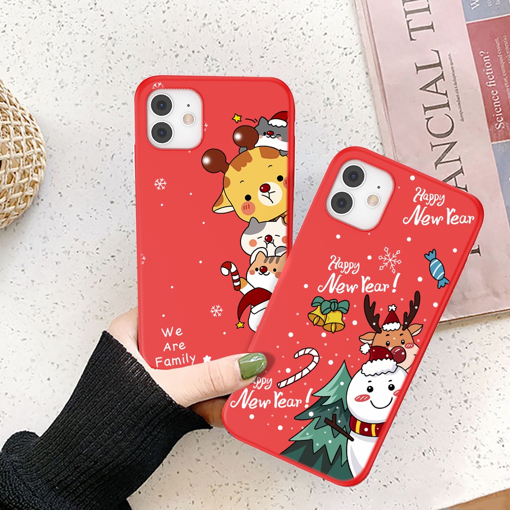 Ốp Điện Thoại TPU Chống Bụi Hình Ông Già Noel Cho iphone 11 Pro Max 12 13 Mini X XR XS Max 7 8 Plus