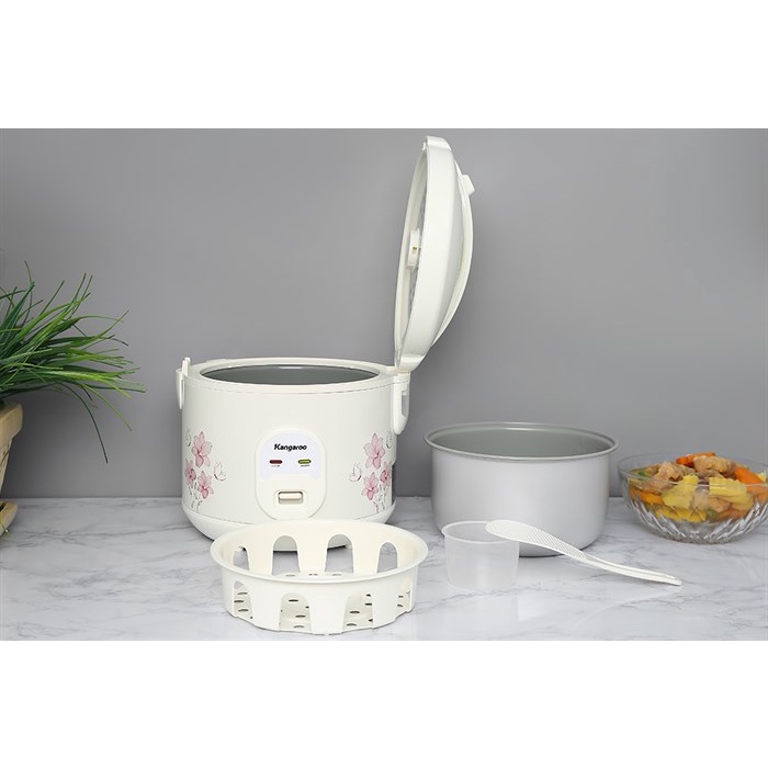 Nồi cơm điện nắp gài Kangaroo KG12RC1-1.2L hàng trưng bày đẹp mới 98-99% chính hãng 100% bảo hành 12 tháng