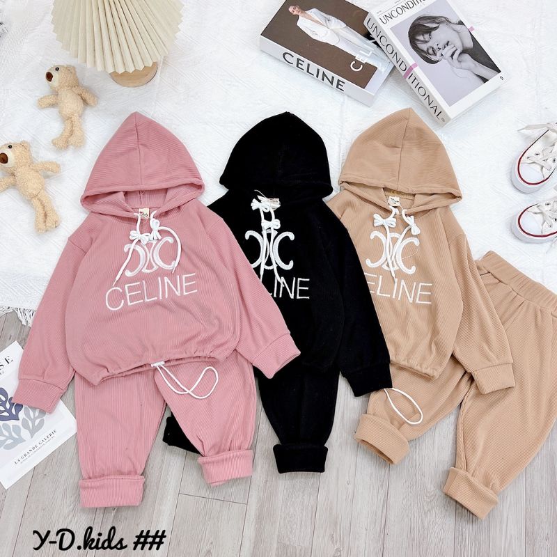 Bộ hoodie bé trai. bé gái. rập giấy. không phải quần áo