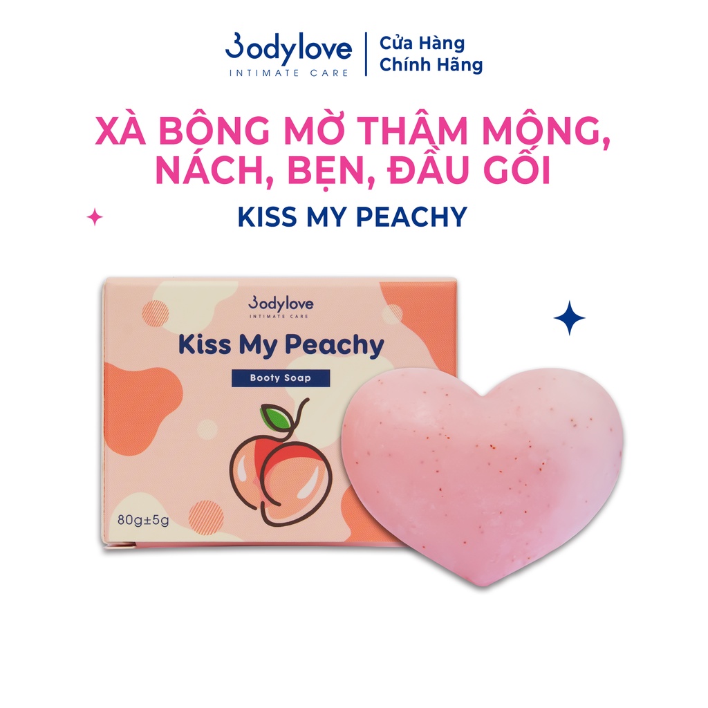 Xà bông làm sạch mờ thâm mông, nách, bẹn, đầu gối Kiss My Peachy BODYLOVE | BigBuy360 - bigbuy360.vn
