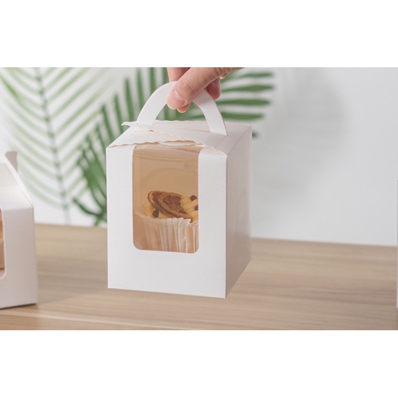 Hộp cupcae có tay cầm
