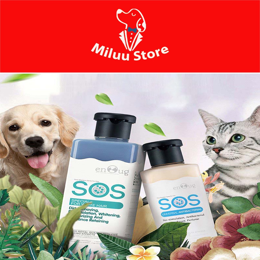 Sữa tắm chó mèo SOS làm sạch dưỡng lông, hỗ trợ điều trị các bệnh về da cho thú cưng
